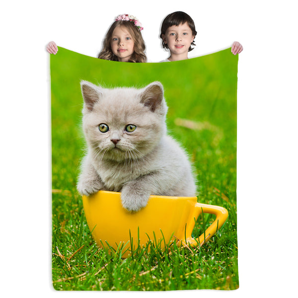 Personalized custom pet blanket