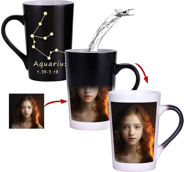 Personalized customized starry sky color changing cup