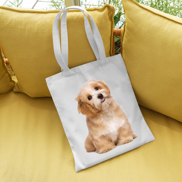 Personalized and customized pet art canvas bag